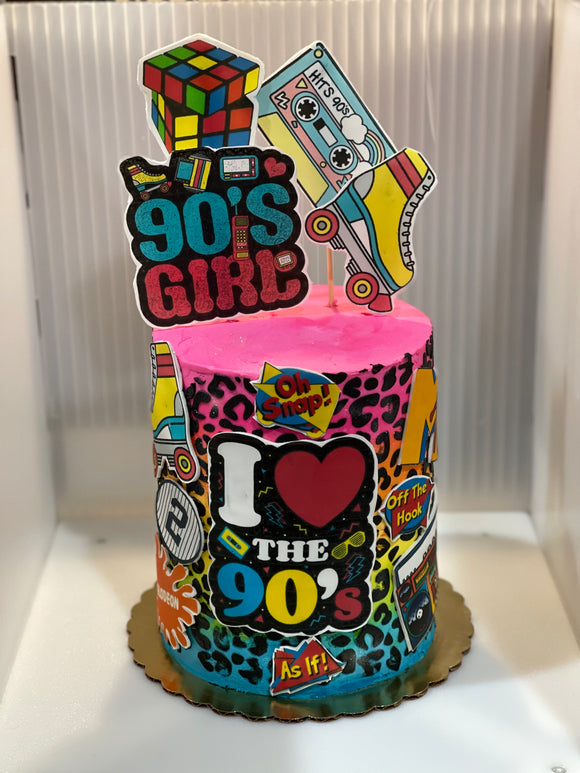 90’s Retro Birthday Cake