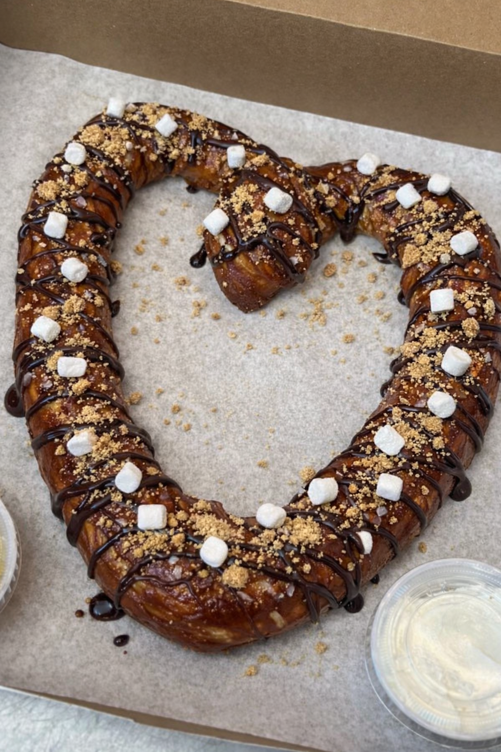 XL Gimme S’more Heart Shaped Pretzel