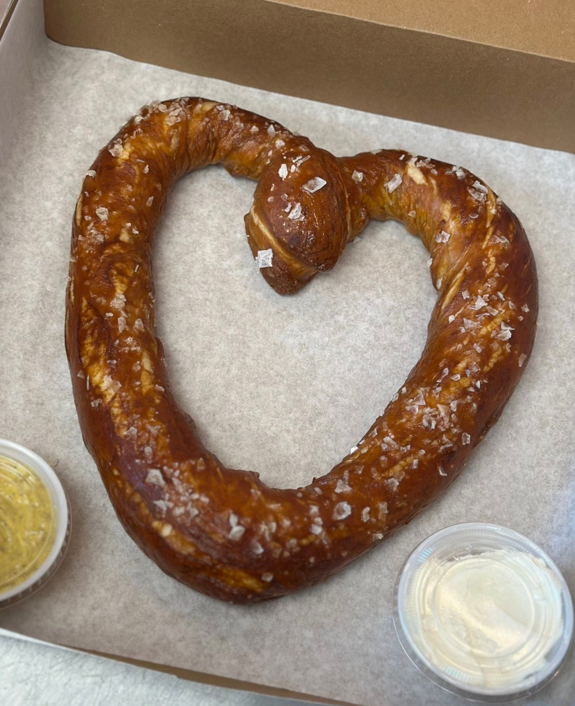 XL Salted Heart Pretzel