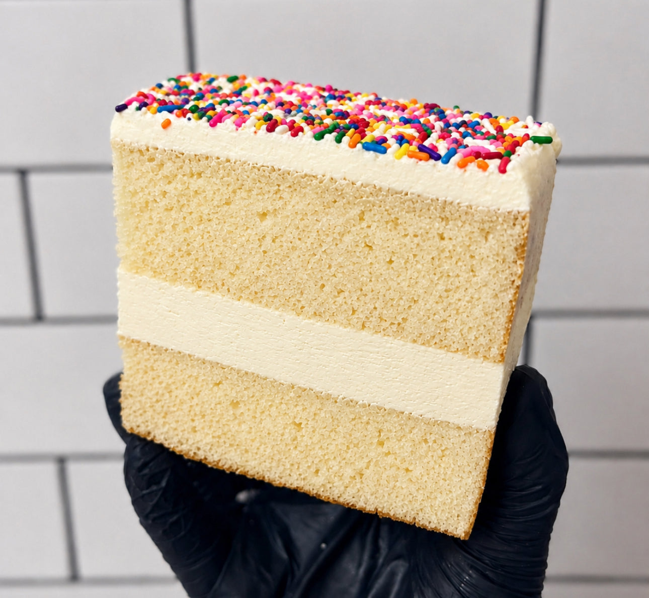 Vanilla DOT Cake Slice