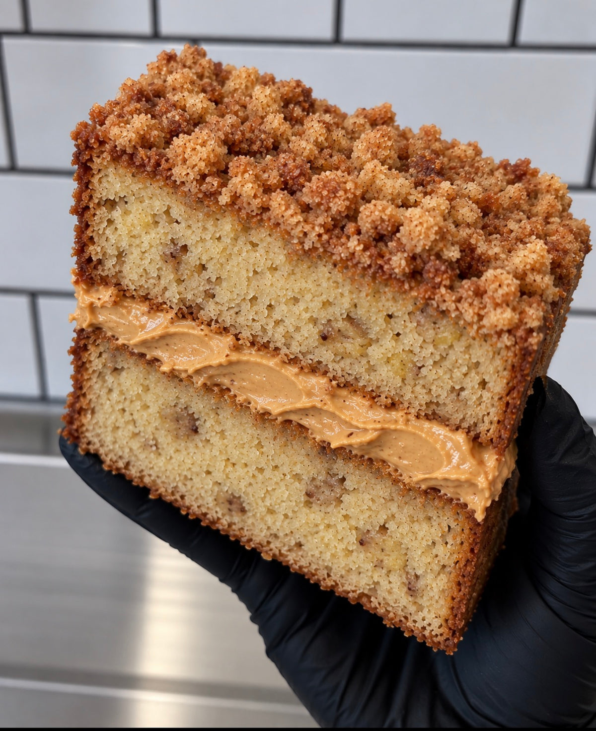 Peanut Butter Banana Bread Slice