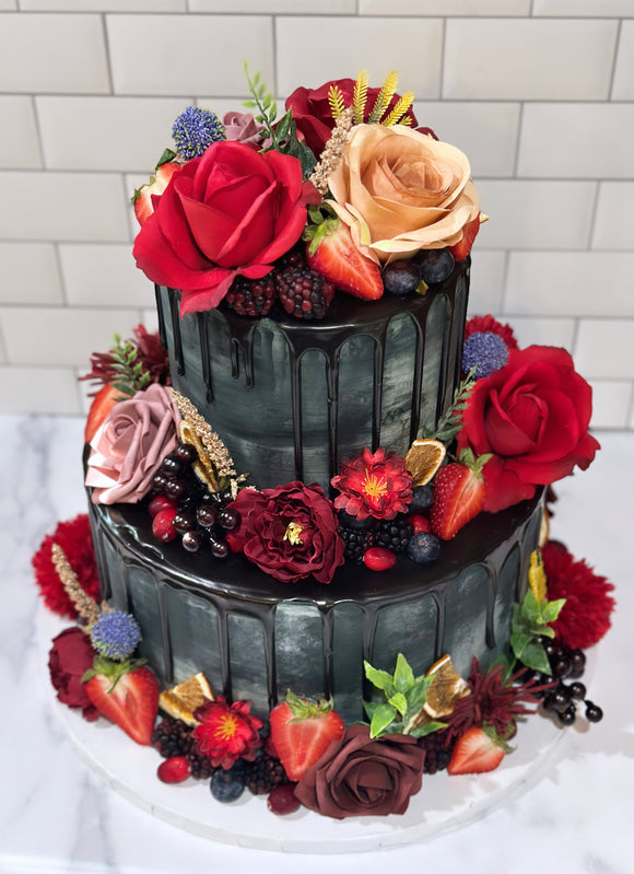 Black Wedding Cake