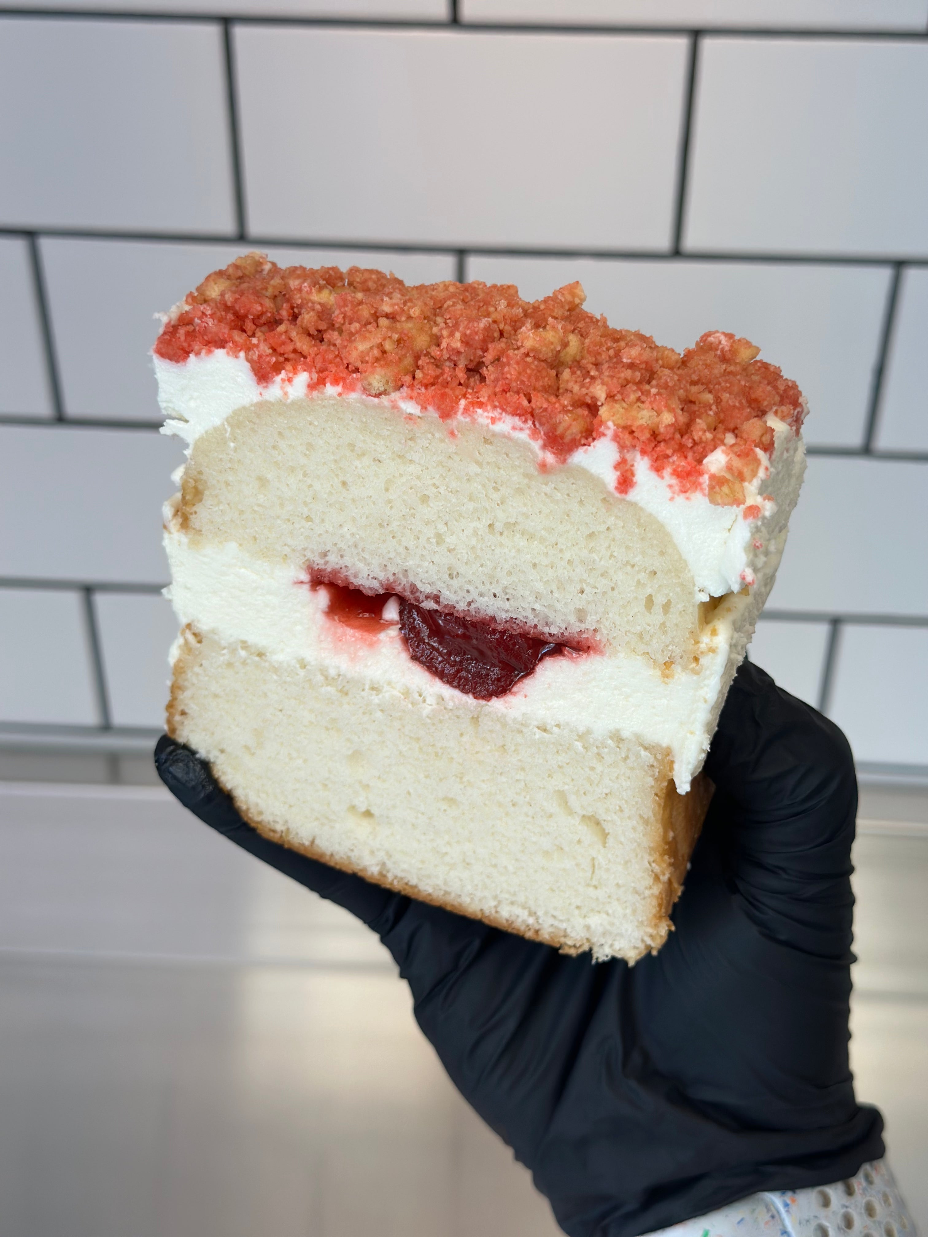 Strawberry Shortcake Slice