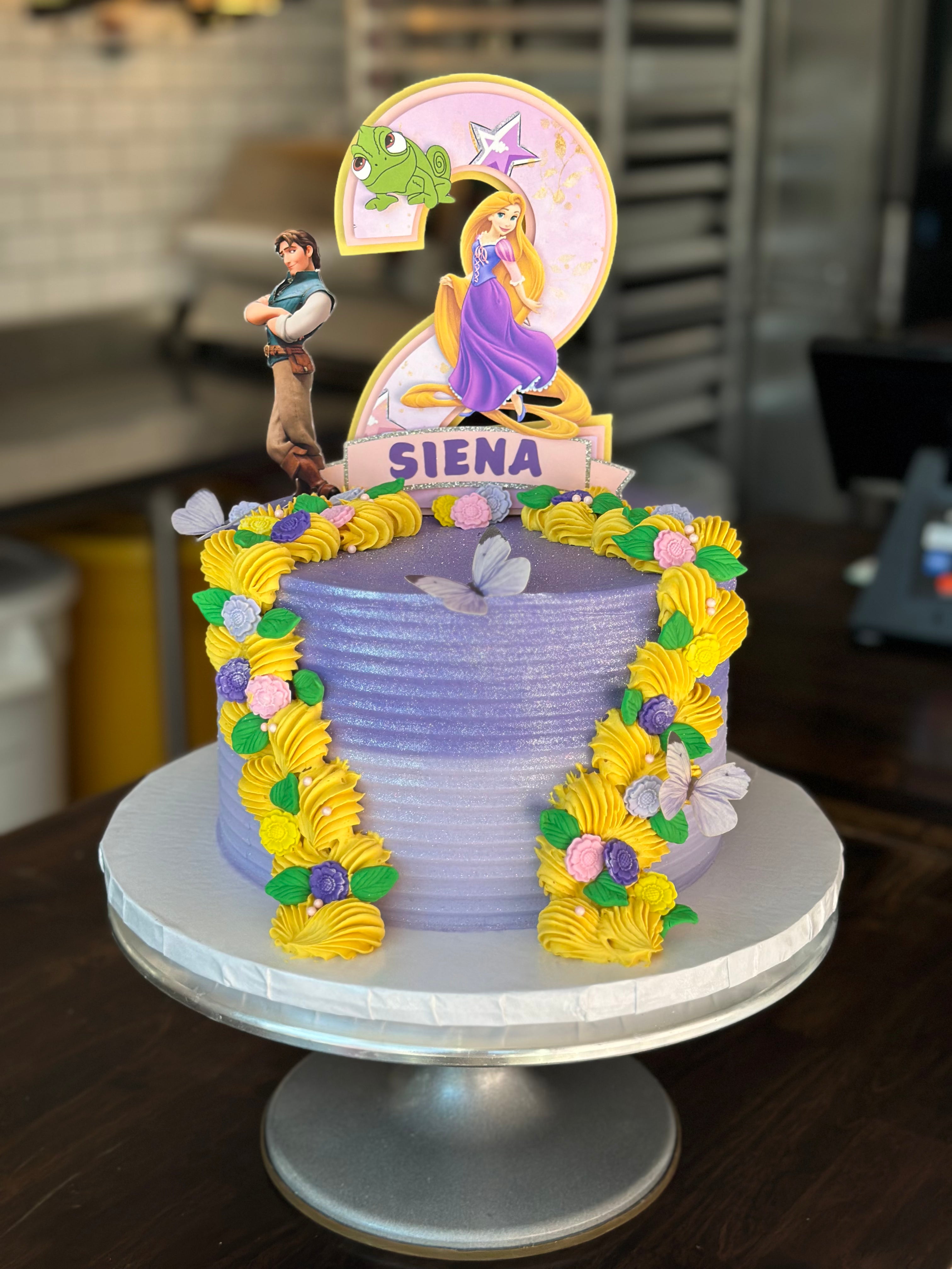 Rapunzel Buttercream Cake