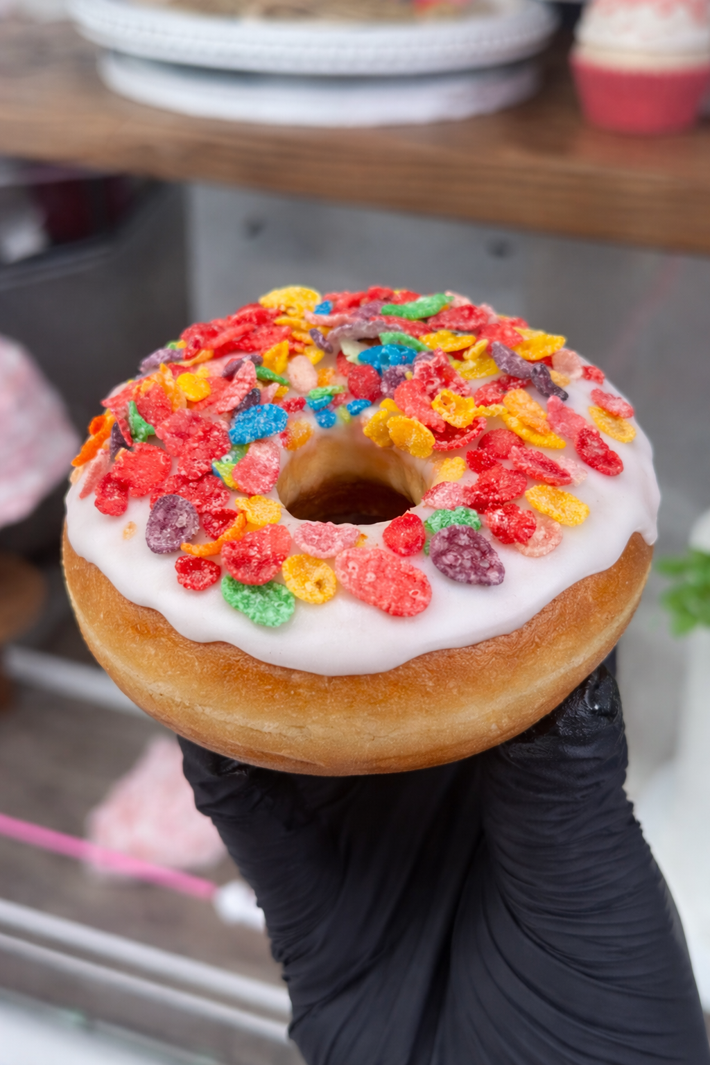 Fruity Pebbles Ring Donut