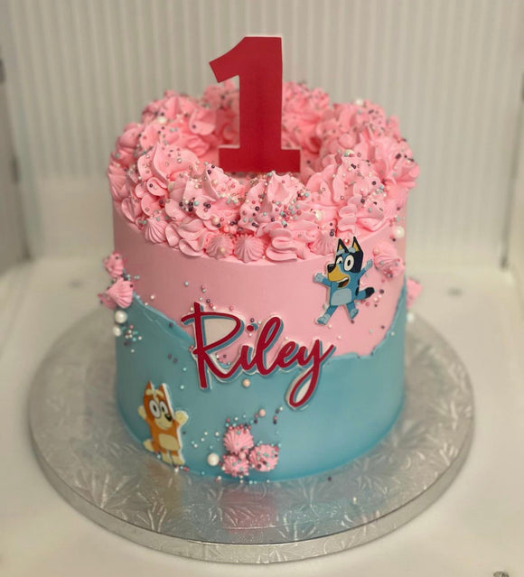 Bluey Birthday Cake