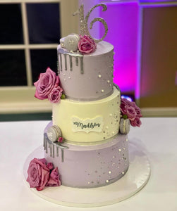 3 Tier Sweet 16 Cake