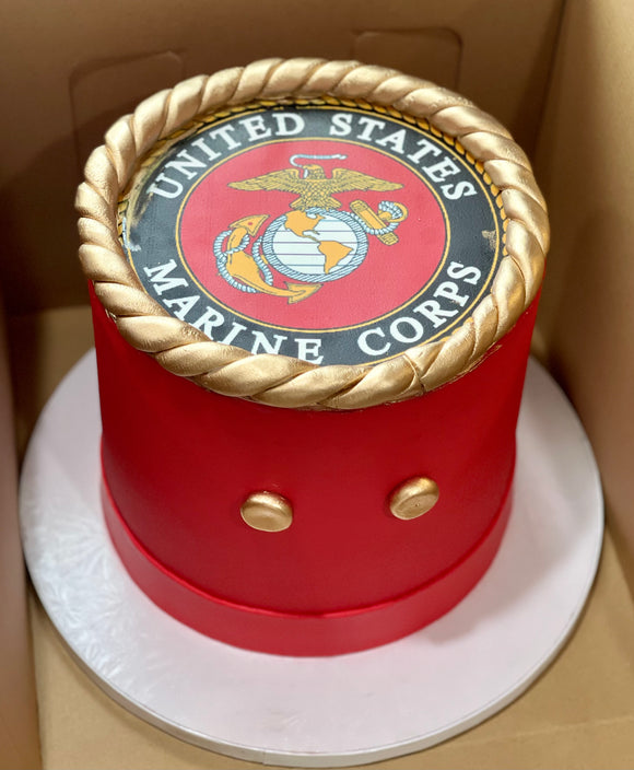 Welcome Home Marine Corps Cake