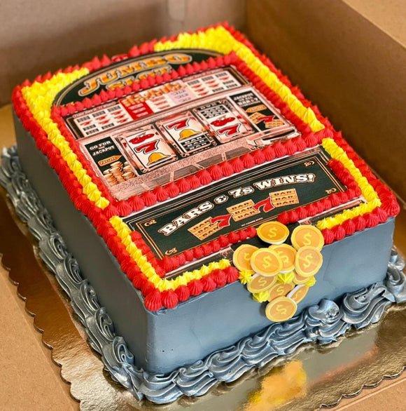 Lucky #59 #cakes#slotmachine#vegas#birthdaycakes#sculptedcakes#luckycakes# jackpot#betone | Instagram