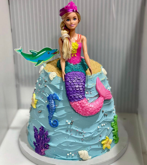 Mermaid Barbie Cake