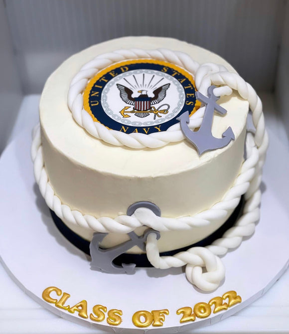 US Navy Graduation Cake