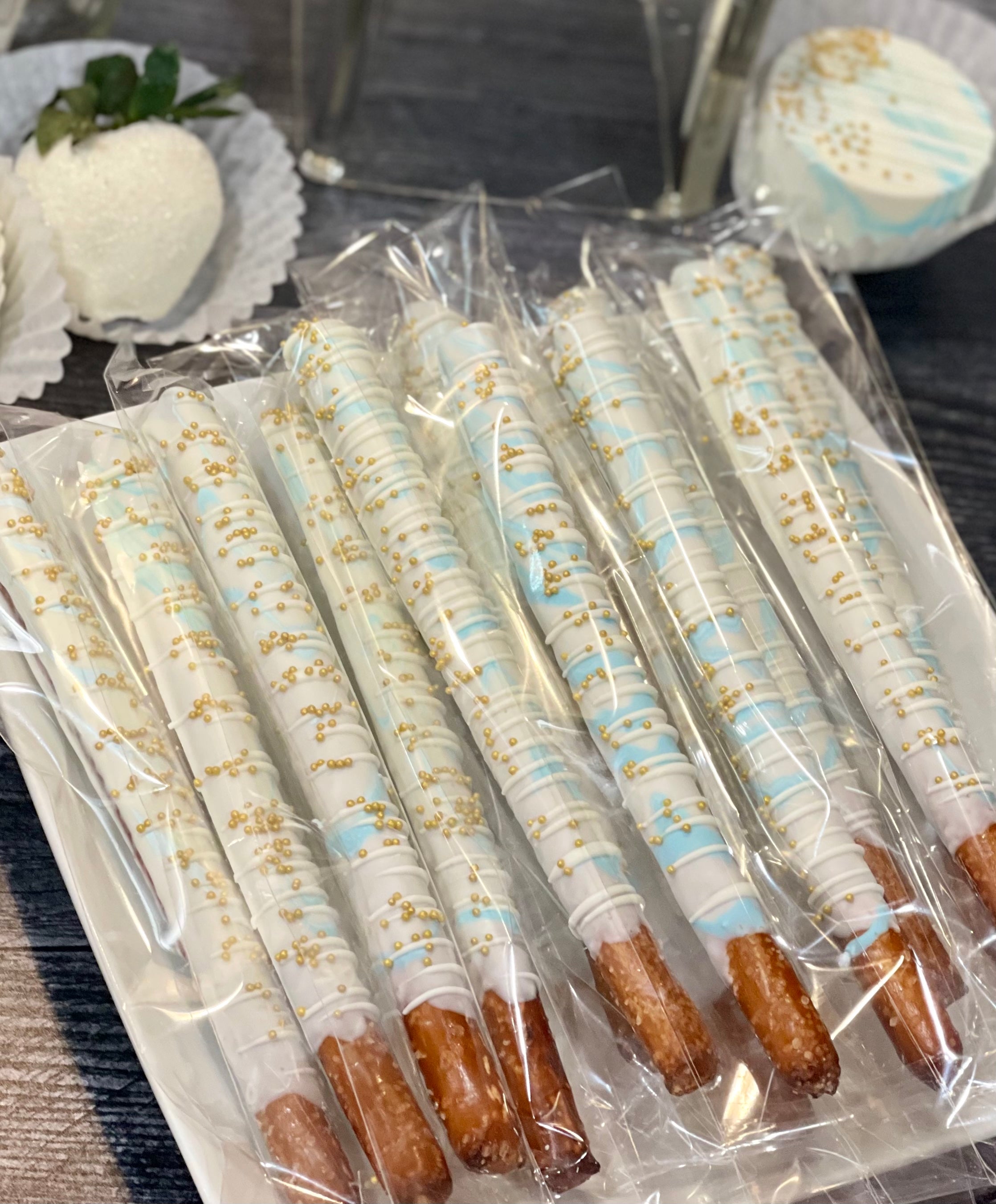 Boy's Baptism Pretzels