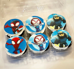 Spidey & Friends Edible Image Cupcakes