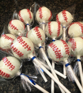 Baseball Cake Pops