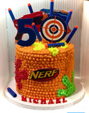 Glow in the Dark Nerf Cake