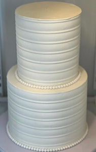 2 Tier Simple & Sweet Wedding Cake