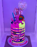 Glow in the Dark Barbie Cake